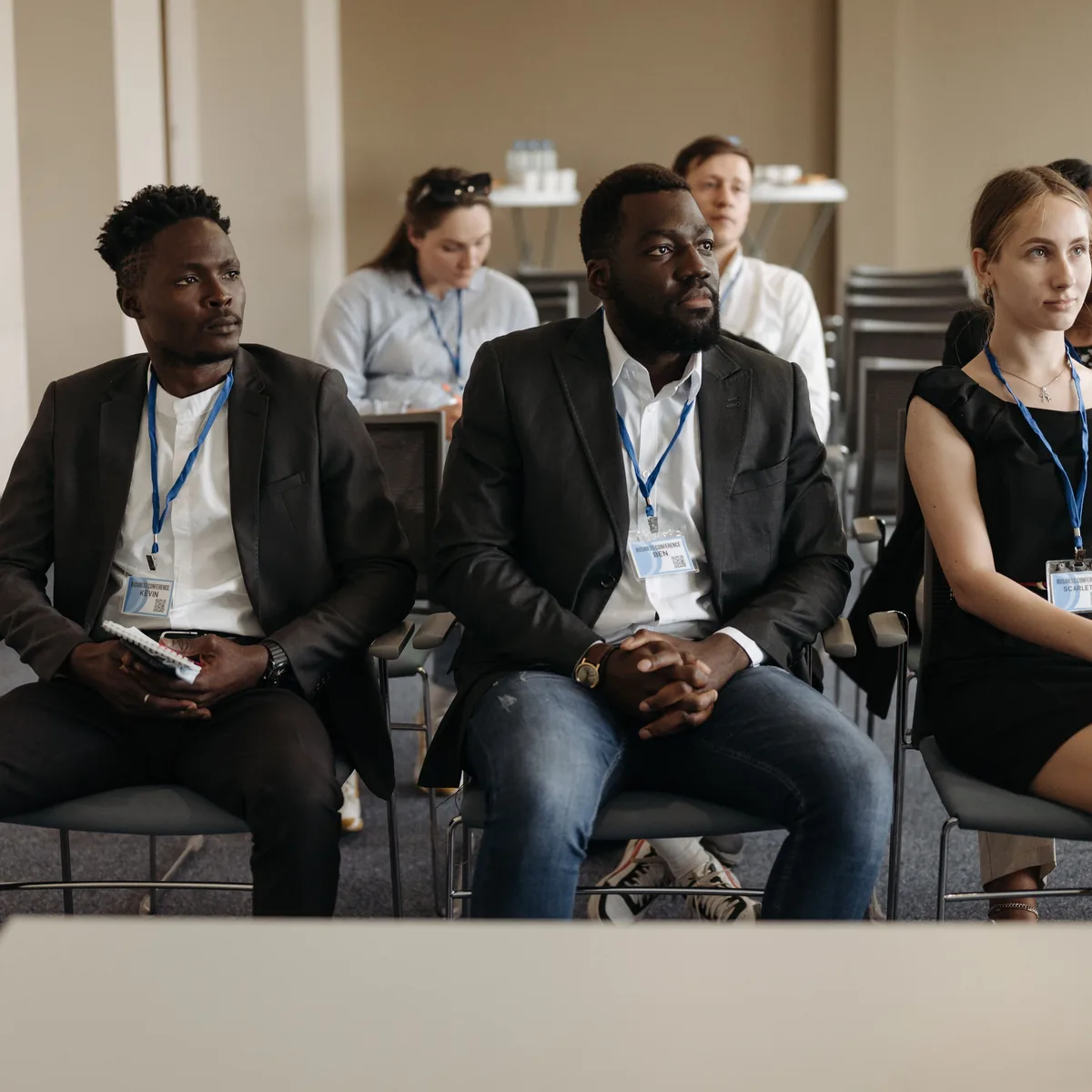 Community professionals seated together during a workshop